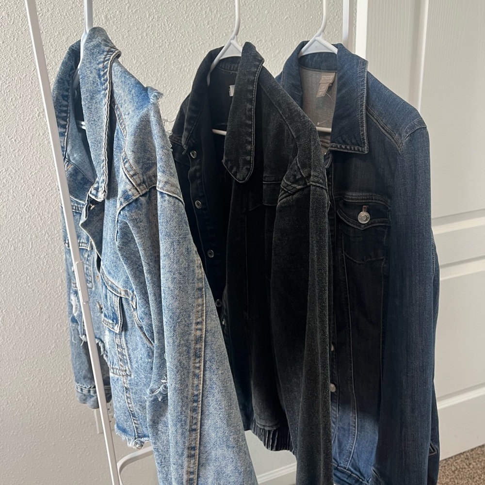 Stylish Women's Denim Jacket in Light and Dark Wash